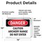 Signmission Caution Archery Range Do Not Enter Danger Sign, Vinyl Decal, 14in W x 10in L, 2PK OS-2PACK-DS-D-1014-L-2127 - alternate 4